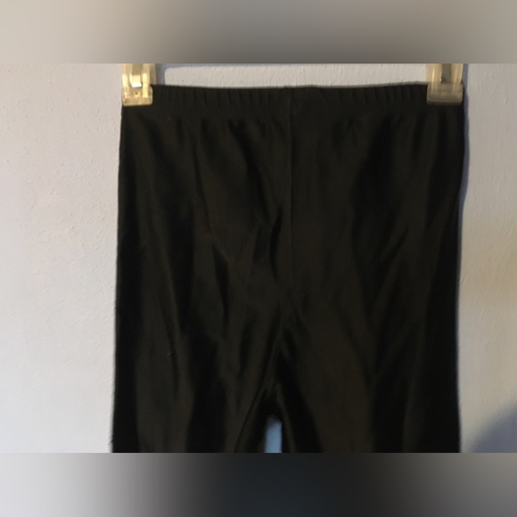 Shiny Orange Black Tights (Previously Used As Pro Wrestling Gear) Sz Large - Picture 7 of 9